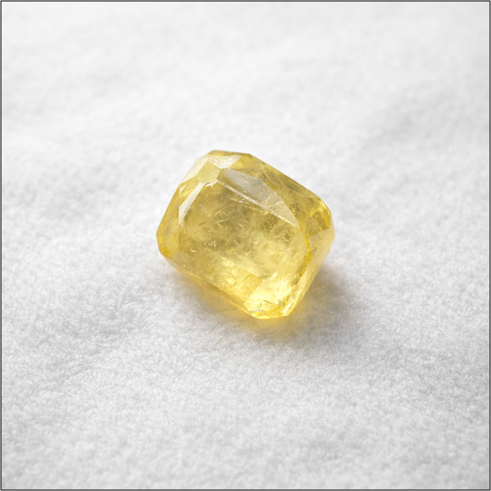 Faceted Yellow Sapphire (Pukhraj) Loose Gemstone – Suhagan Abhushan